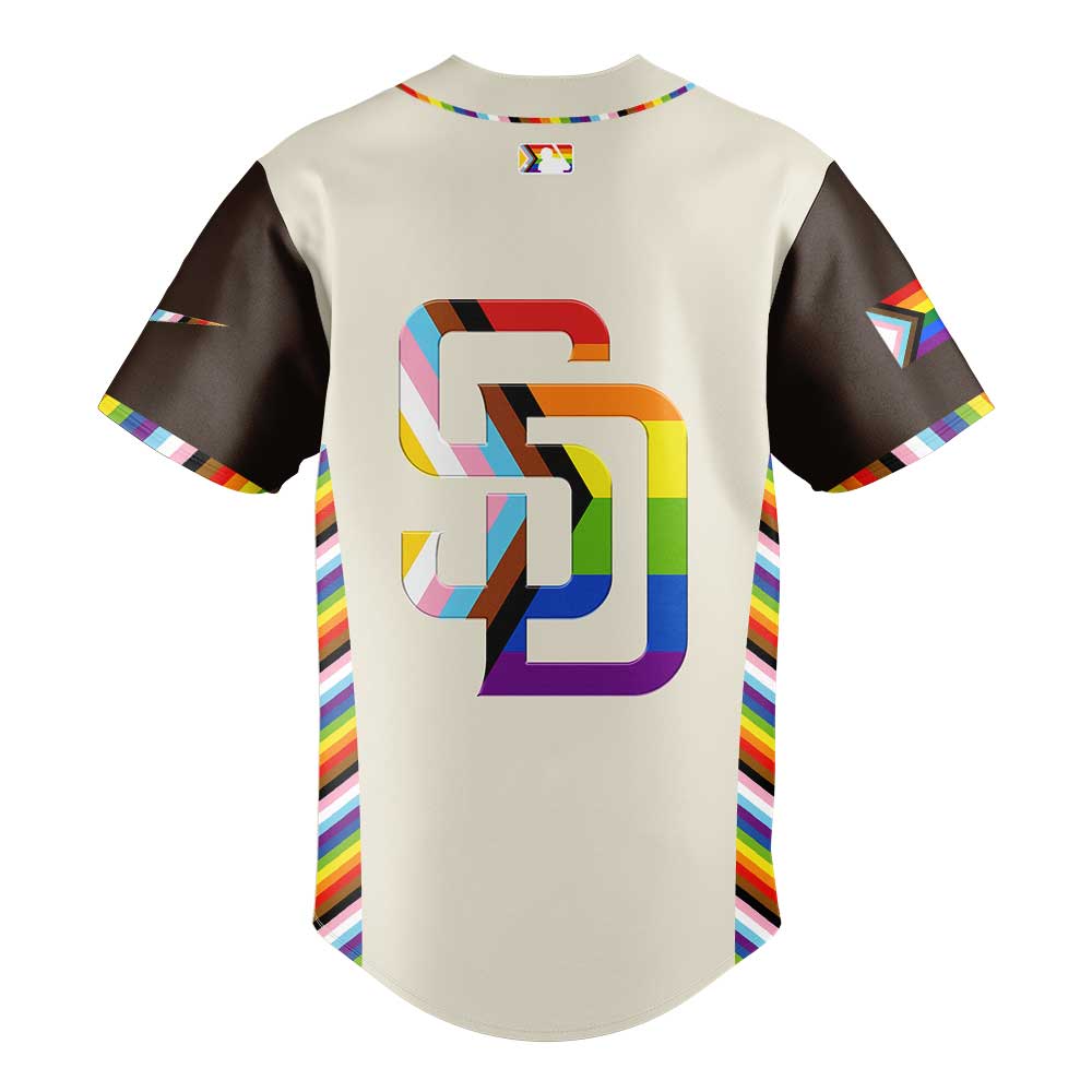 Limited Edition San Diego Padres LGBT Pride Night New Jersey