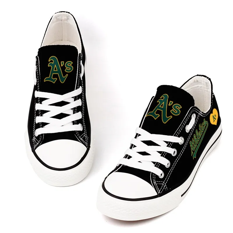 Casual printed low-top canvas shoes unisex