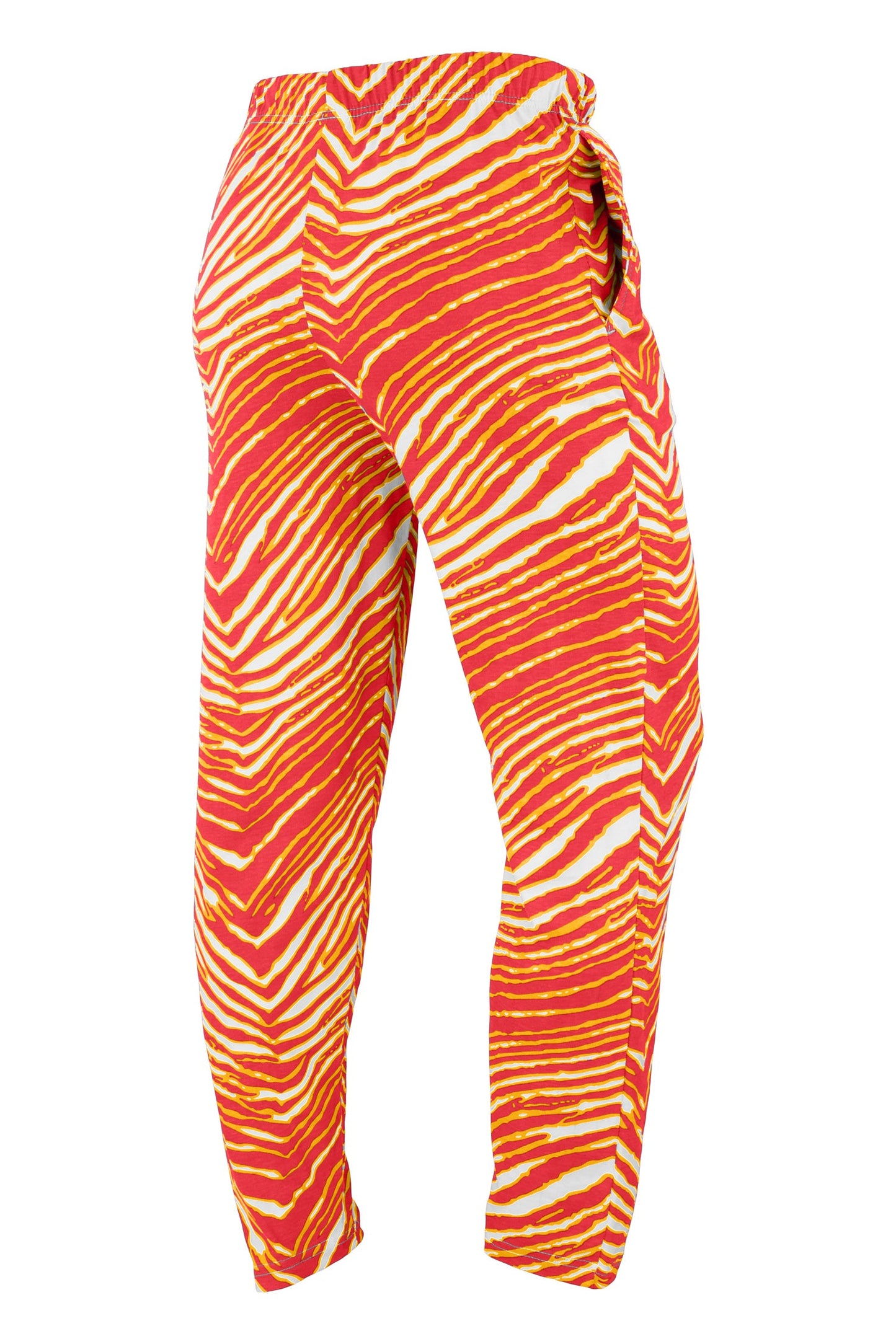 Zubaz NFL Adult Unisex Z88 Zebra Pants, Kansas City Chiefs For Men and Women