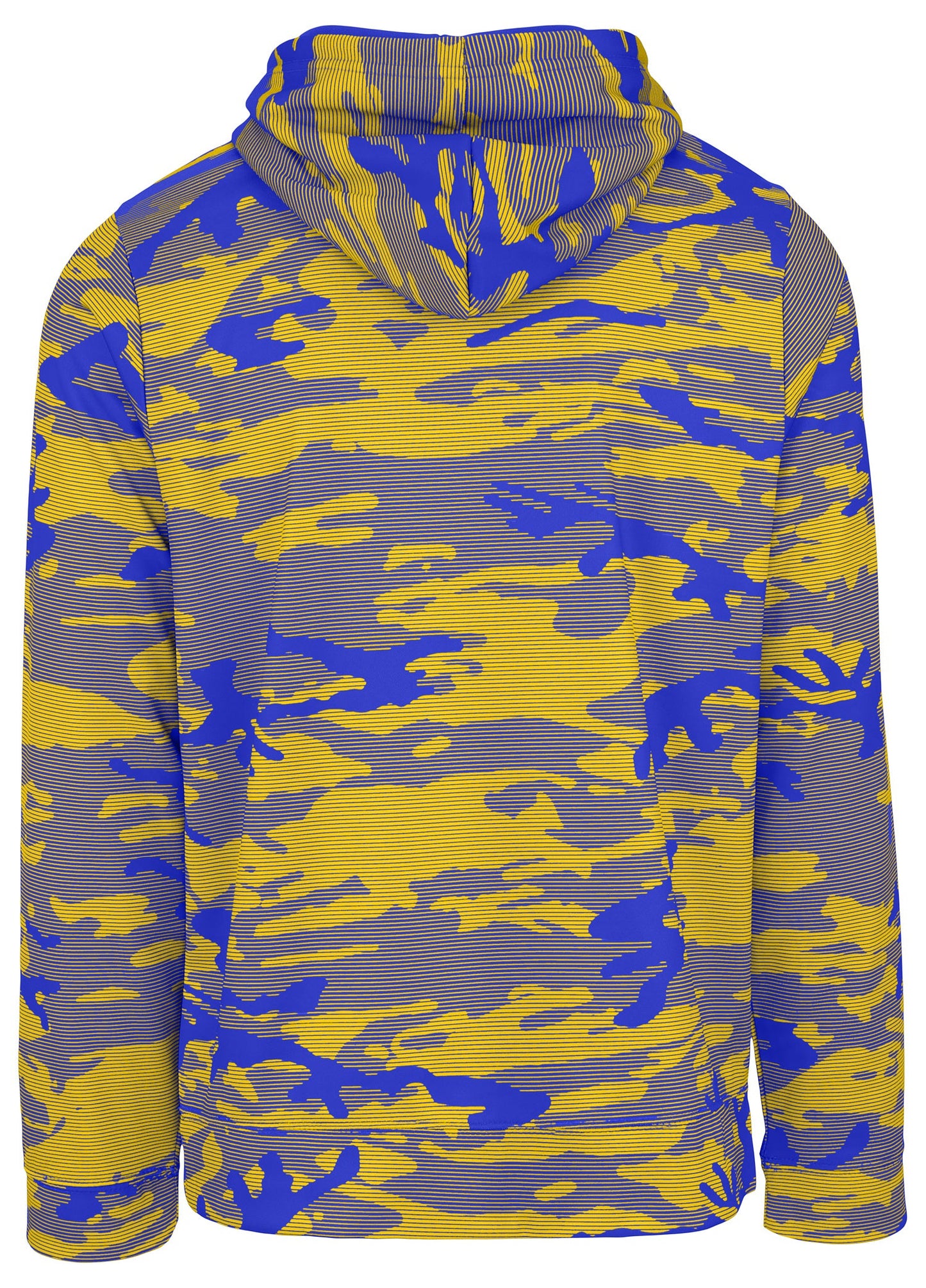 Zubaz NFL Men's Team Color Camo Lines Hoodie Los Angeles Rams