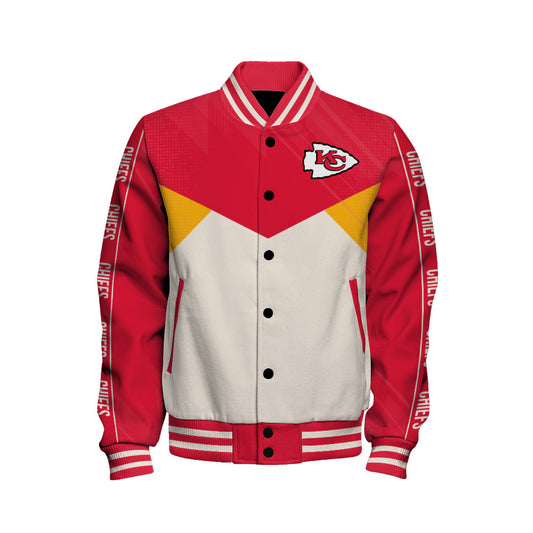 Kansas City Chiefs Football Team 2025 - 26 Personality, Outstanding Unisex Varsity Jacket