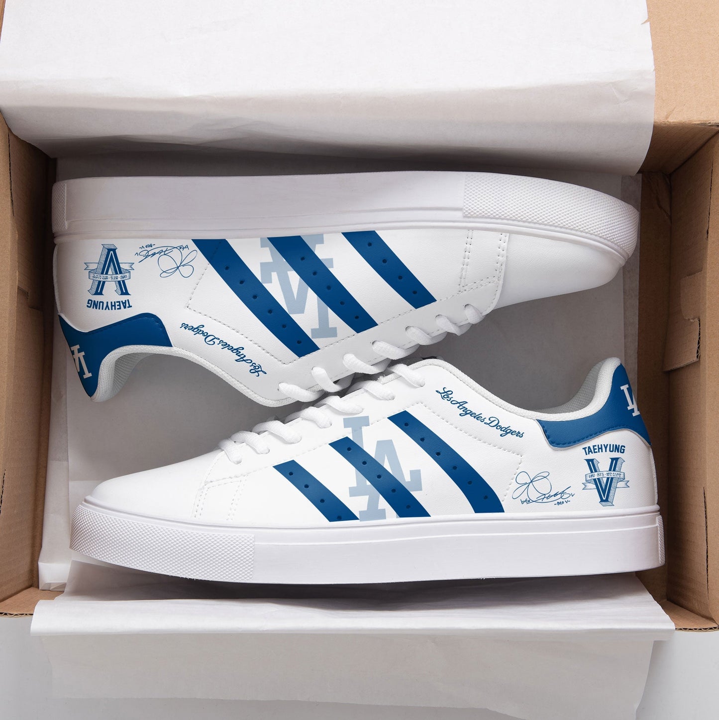 Los Angeles Dodgers x V BTS Limited Edition Stan Smith Shoes