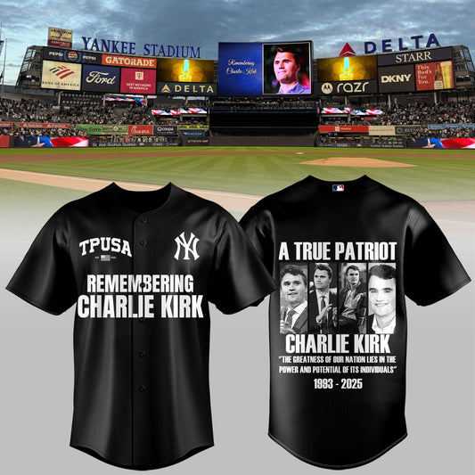 Remembering Charlie Kirk – New York Yankees Jersey