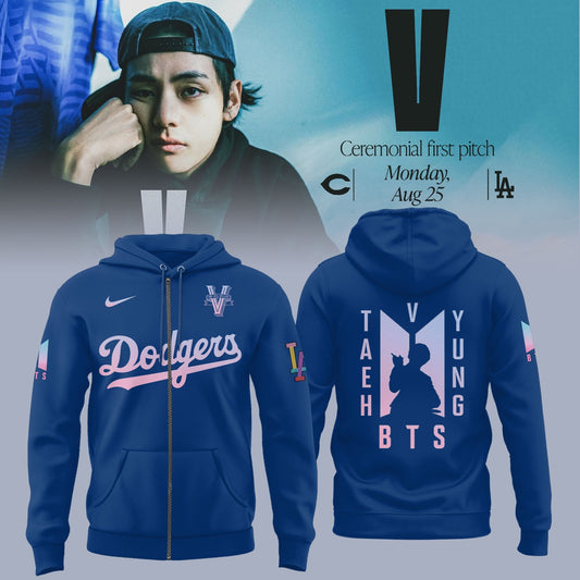 Los Angeles Dodgers x V BTS Zip Hoodie
