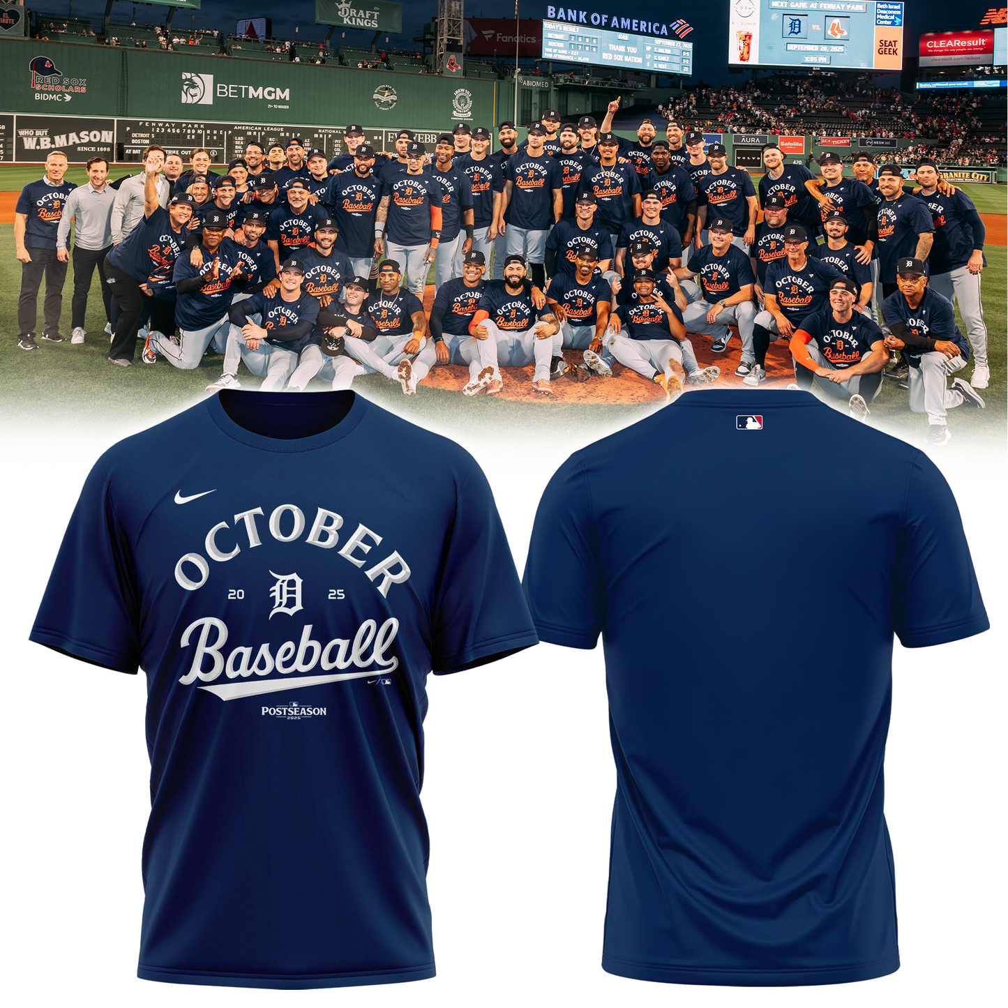 Detroit Tigers 2025 Postseason Limited T-shirt