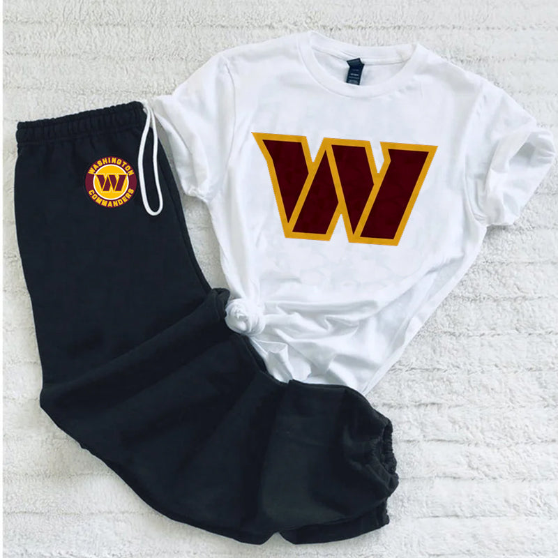 Casual loose fashion printed suit