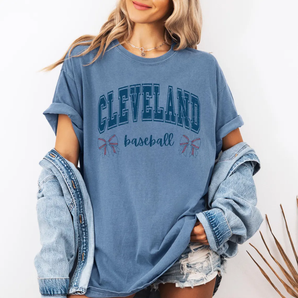 Cleveland Coquette Baseball Comfort Colors Shirt