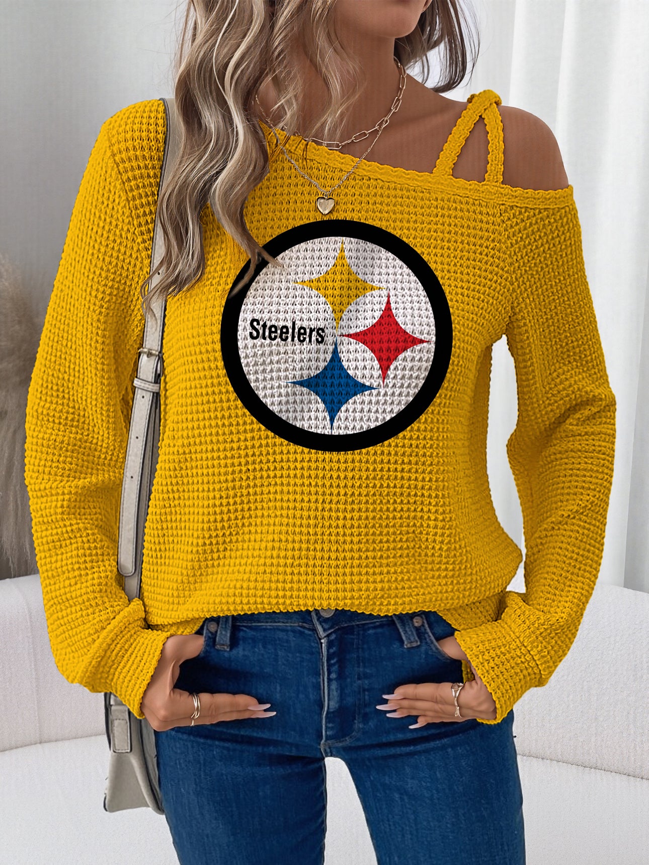 Asymmetric Off-Shoulder Women's Sweatshirt