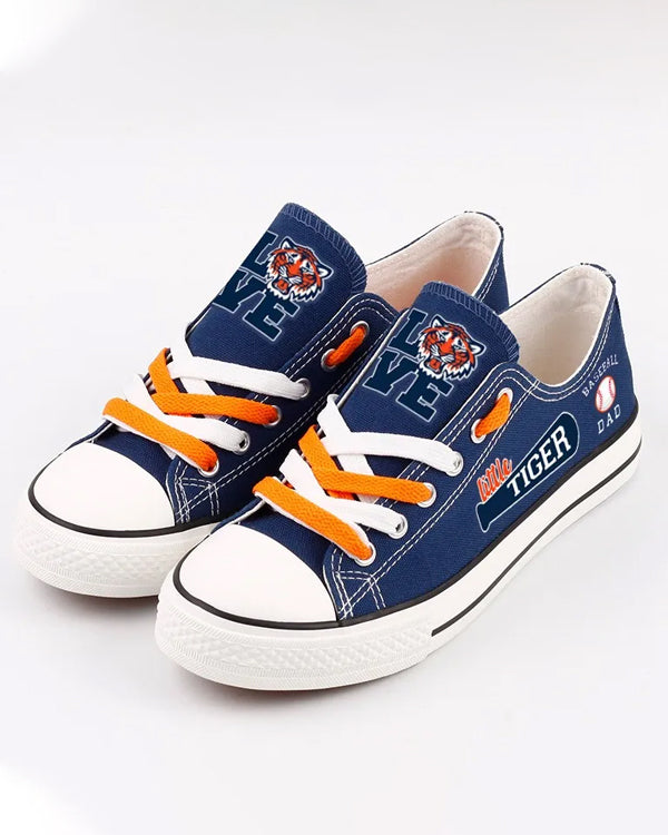 Casual printed low-top canvas shoes unisex