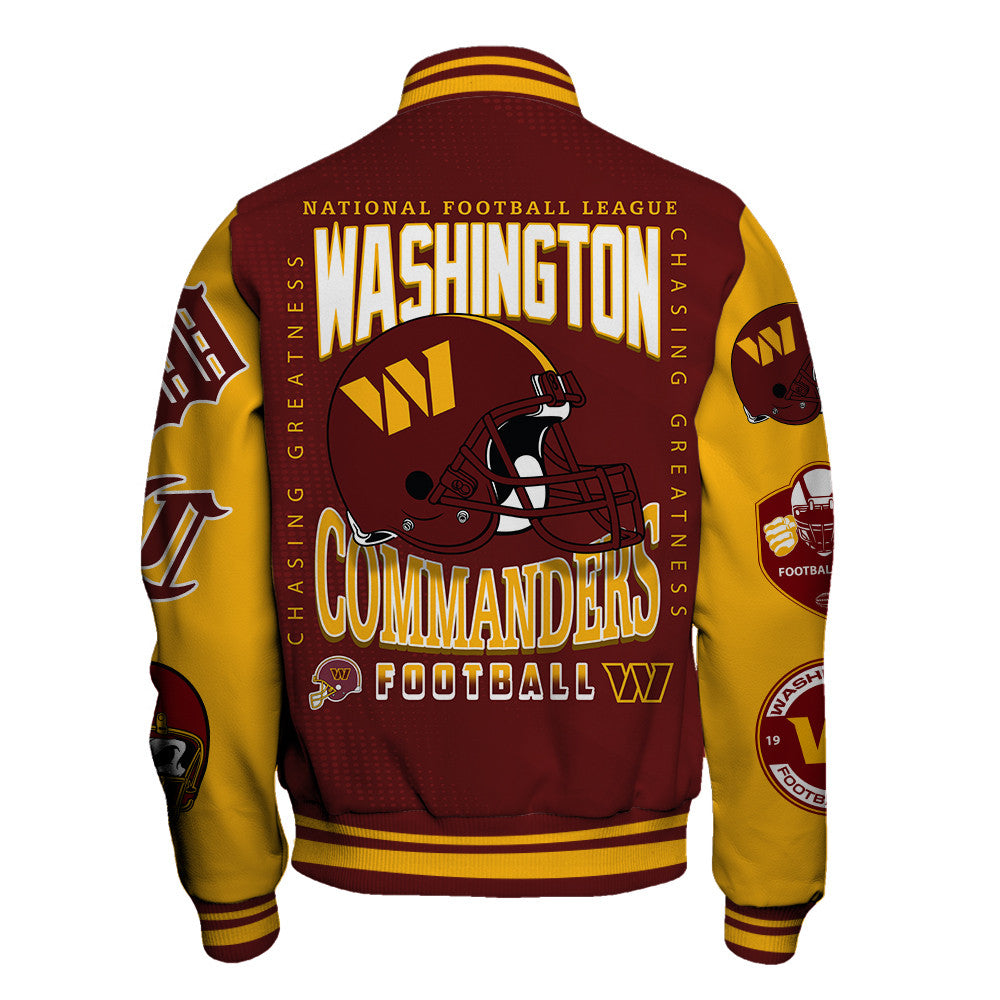 Washington Commanders NFL 2025 National Football Conference Unisex Varsity Jacket V3