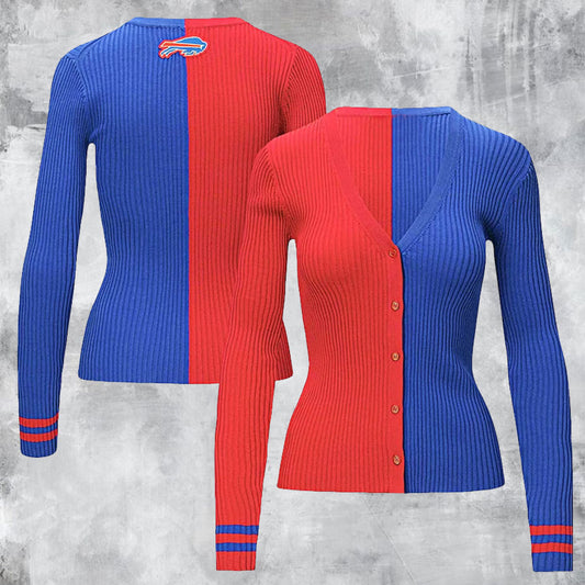 Women's Cargo Sweater - Red/Royal
