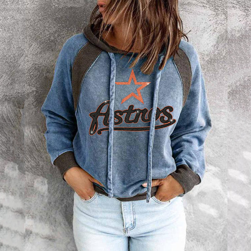 Fashion casual printed long sleeved Hoodie