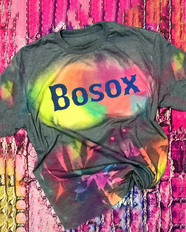Bosox Tie Dye Bleached Shirt