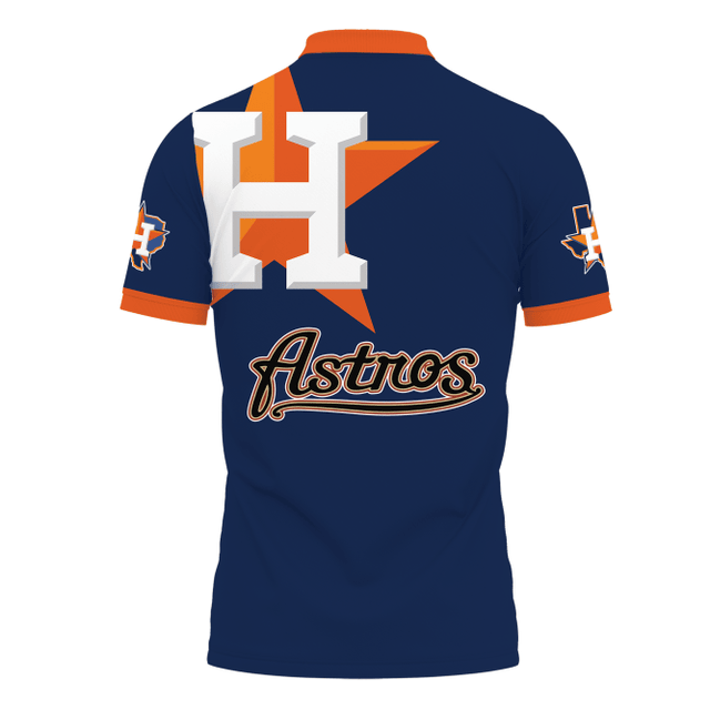 Houston Astros Printed 3D Polo Shirt