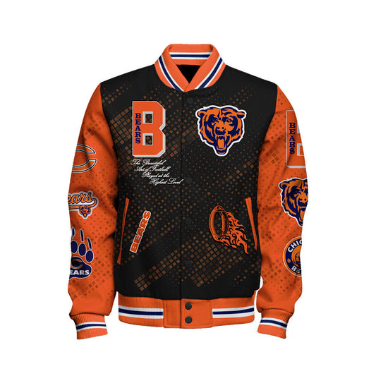 Chicago Bears National Football League Pattern Varsity Jacket V13