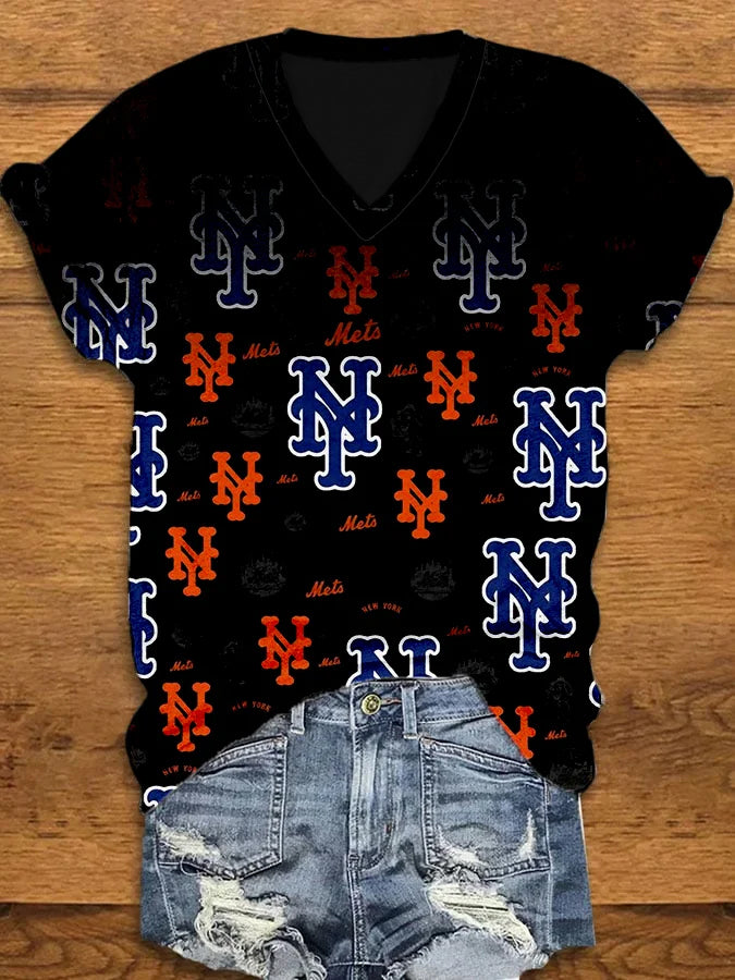 Printed casual short-sleeved t-shirt