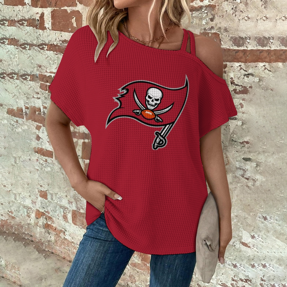 Asymmetrical Neck Short Sleeve T-Shirt