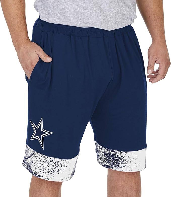 Zubaz NFL Men's Slider Short with Static Bottom Dallas Cowboys