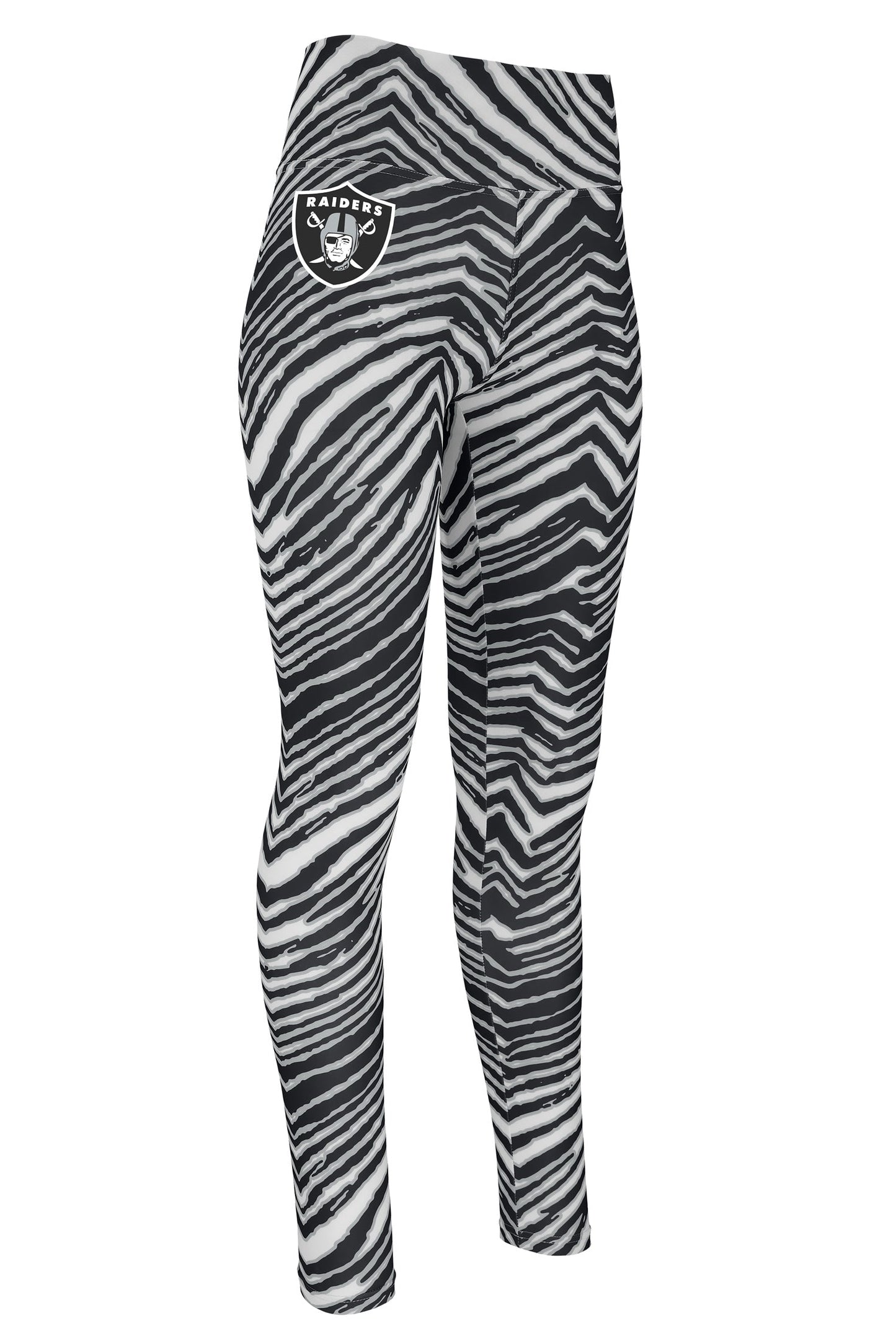 Zubaz NFL LAS VEGAS RAIDERS LADIES BASIC LEGGING-ZEBRA