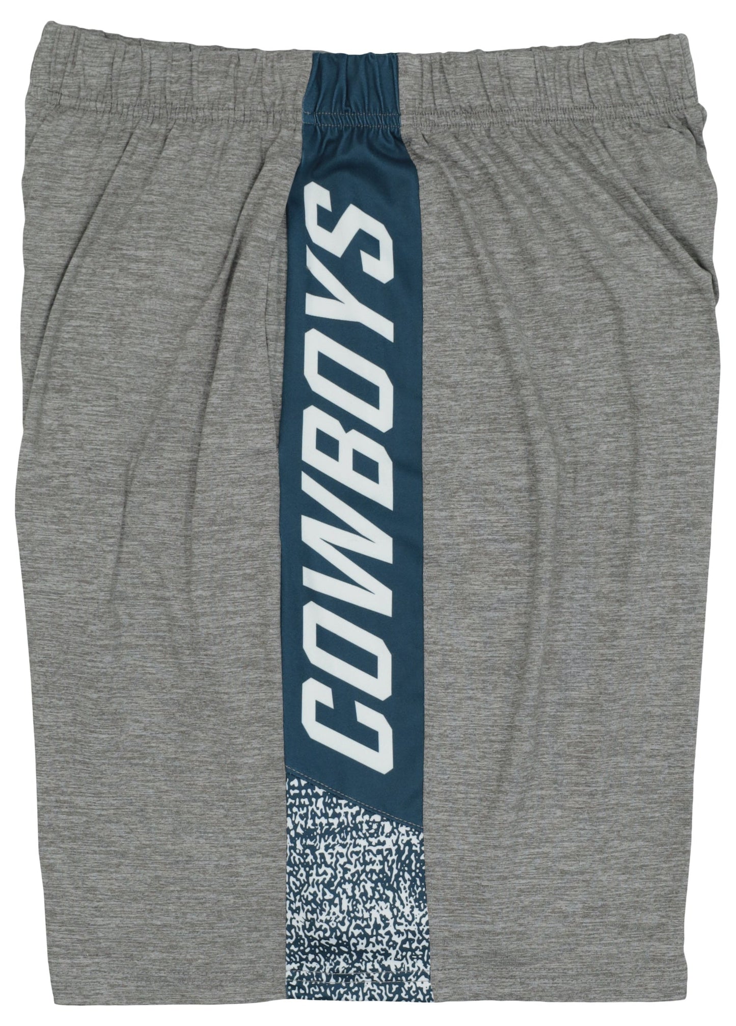 ZUBAZ NFL Men's Dallas Cowboys Gray Space Dye Static Shorts