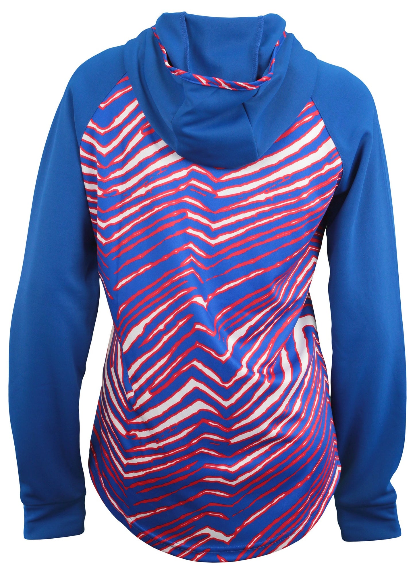 Zubaz NFL Women's Buffalo Bills Elevated Team Logo Zebra Light Weight  Hoodie