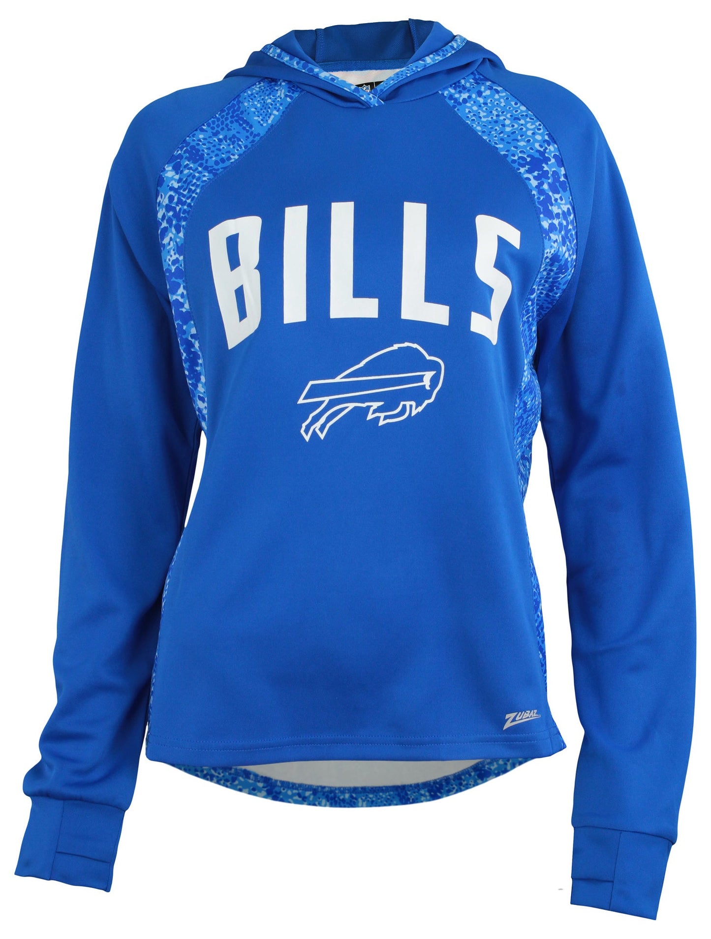 Zubaz NFL Women's Buffalo Bills Elevated Team Logo Viper Light Weight Hoodie