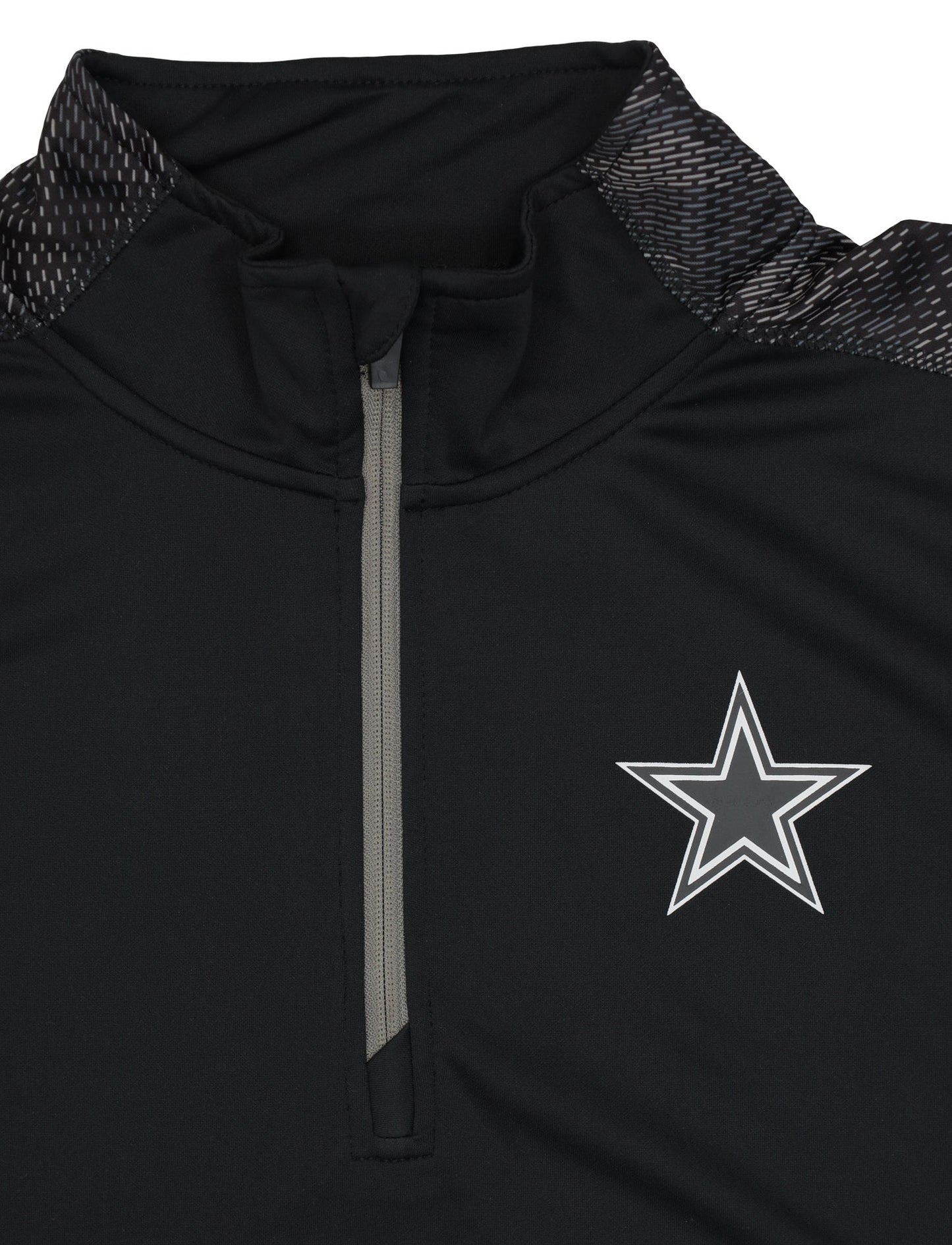 Zubaz NFL Men's Dallas Cowboys  Elevated 1/4 Zip Sweatshirt With Viper Accent