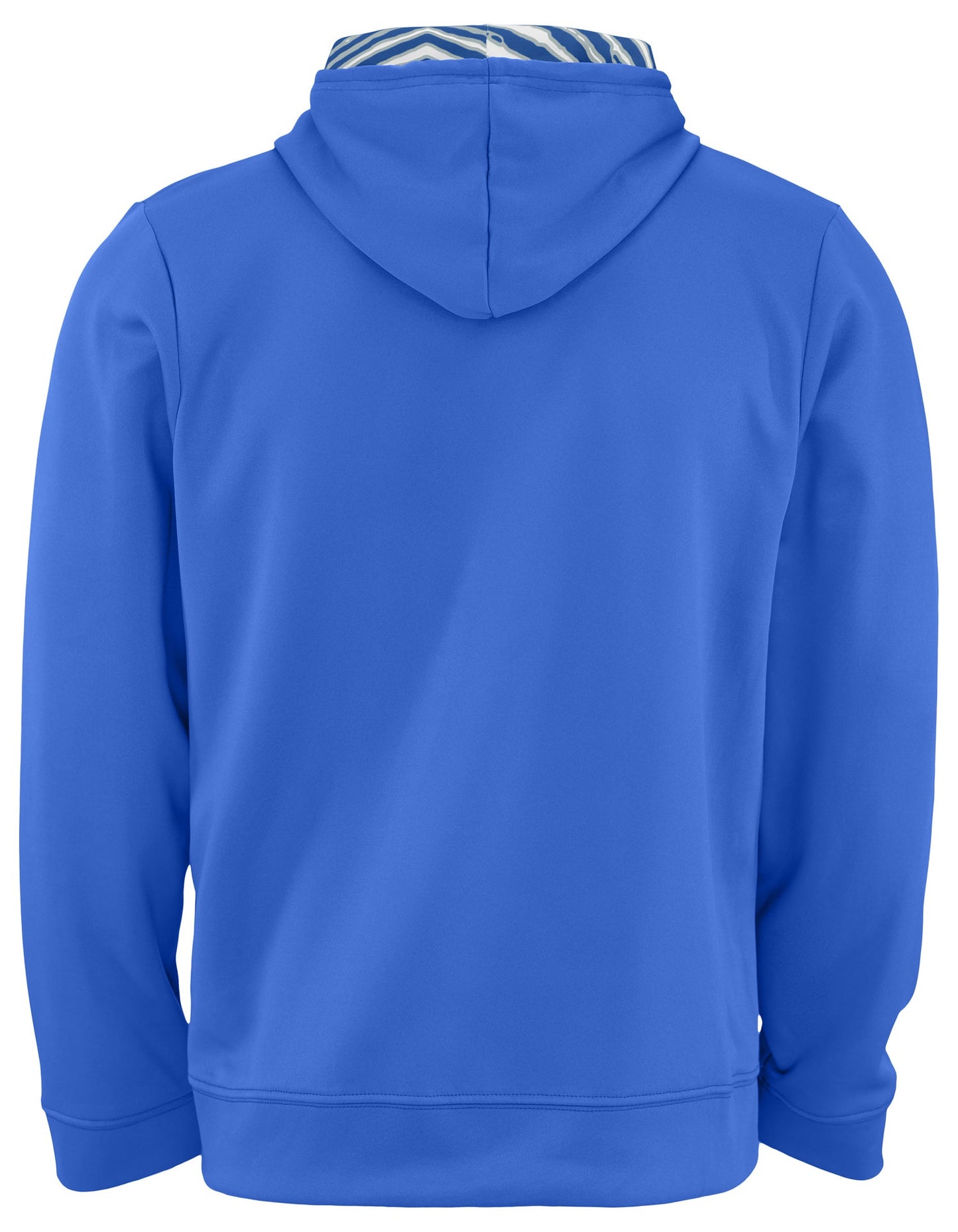 Zubaz NFL Men's Detroit Lions Team Color Primary Logo With Zebra Hood Liner