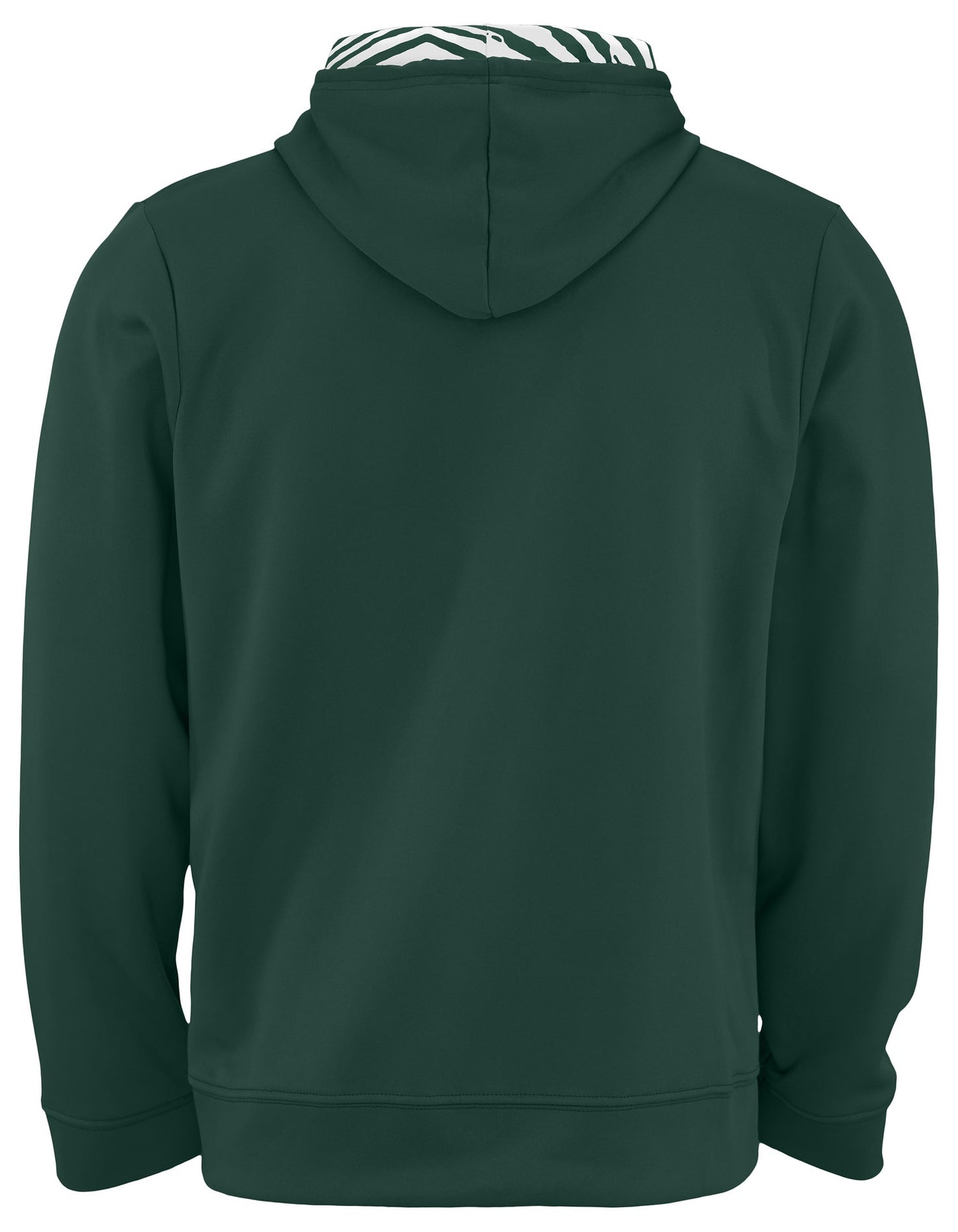 Zubaz NFL Men's New York Jets Team Color Primary Logo With Zebra Hood Liner