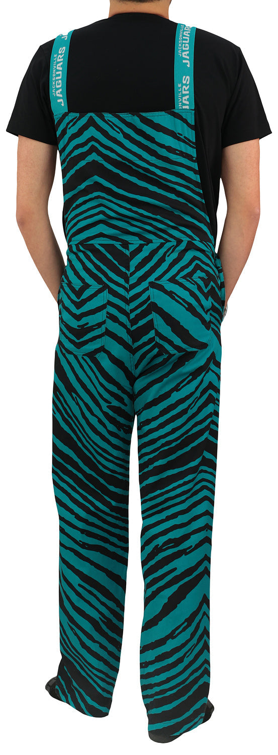 Zubaz NFL Unisex Zebra Lightweight Bib, Jacksonville Jaguars
