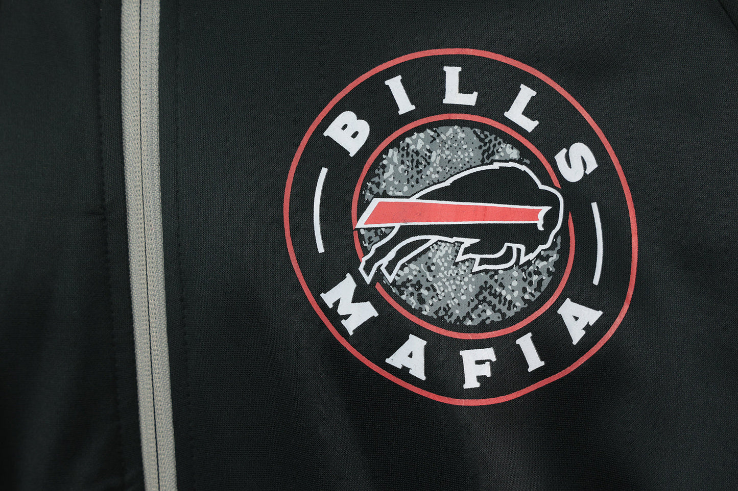 Zubaz NFL Men's Full Zip Hoodie With Logo on Back Buffalo Bills