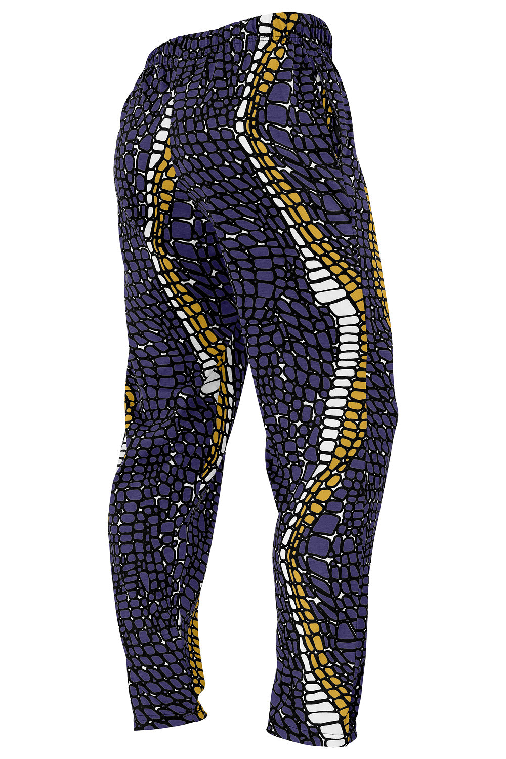 Zubaz NFL Adult Unisex Z88 Embroidered Gator 3 Color Pants, Baltimore Ravens