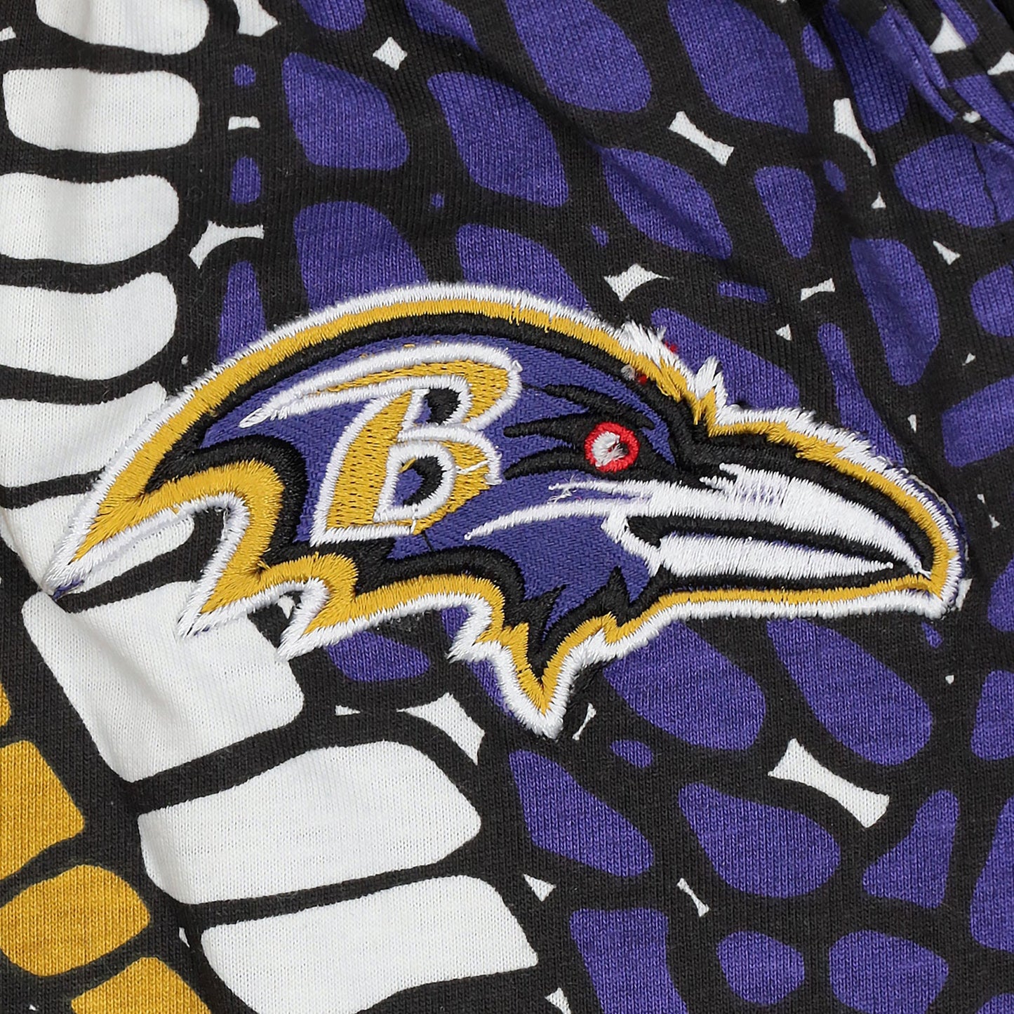 Zubaz NFL Adult Unisex Z88 Embroidered Gator 3 Color Pants, Baltimore Ravens