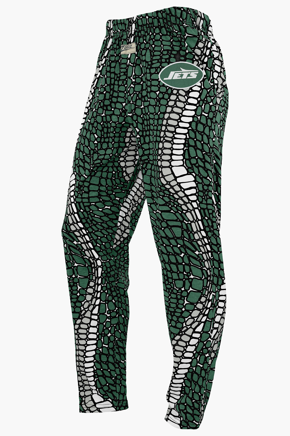 Zubaz NFL Adult Unisex Z88 Embroidered Gator 3 Color Pants, New York Jets