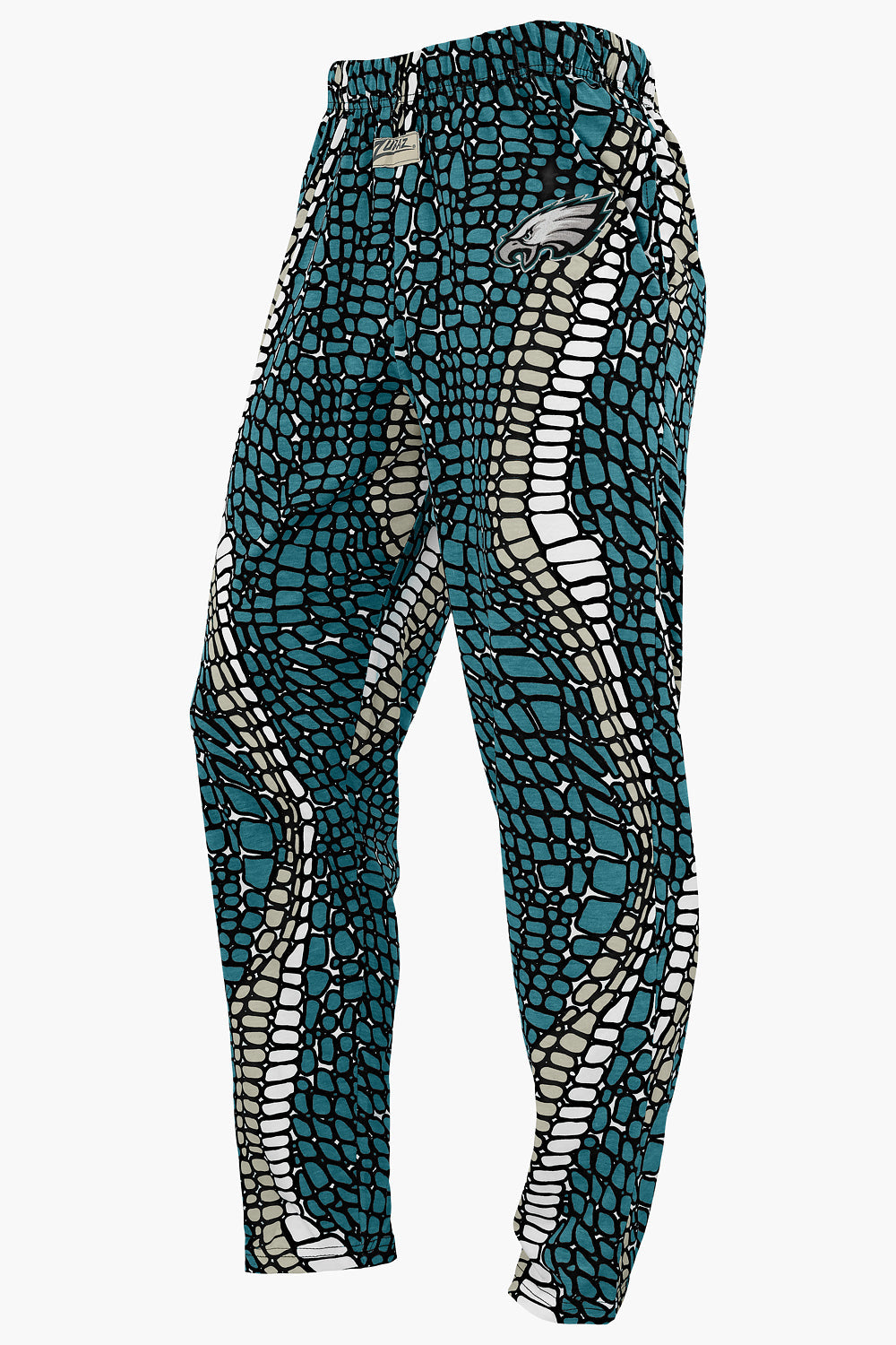Zubaz NFL Adult Unisex Z88 Embroidered Gator 3 Color Pants, Philadelphia Eagles