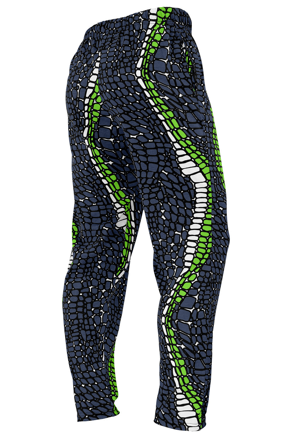 Zubaz NFL Adult Unisex Z88 Embroidered Gator 3 Color Pants, Seattle Seahawks