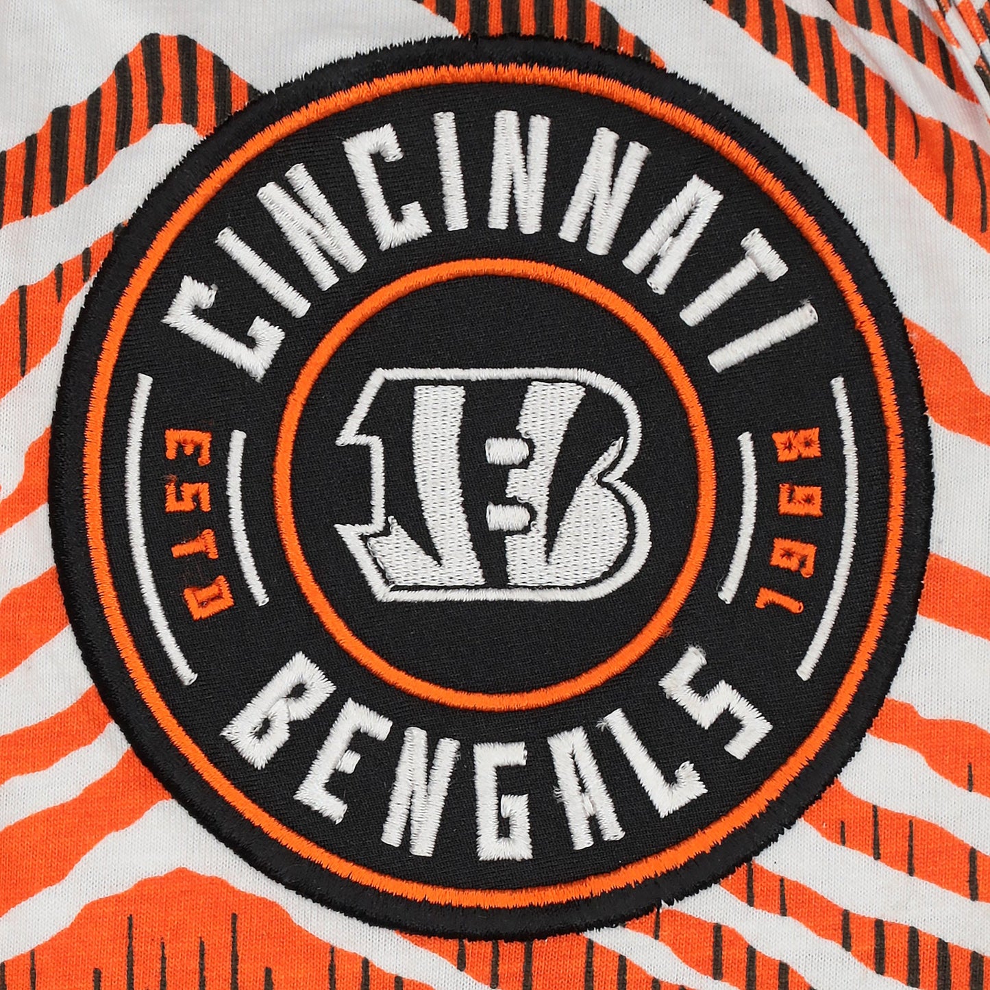 Zubaz NFL Adult Unisex Z88 Embroidered Zebra Ombre TMC Pants, Cincinnati Bengals