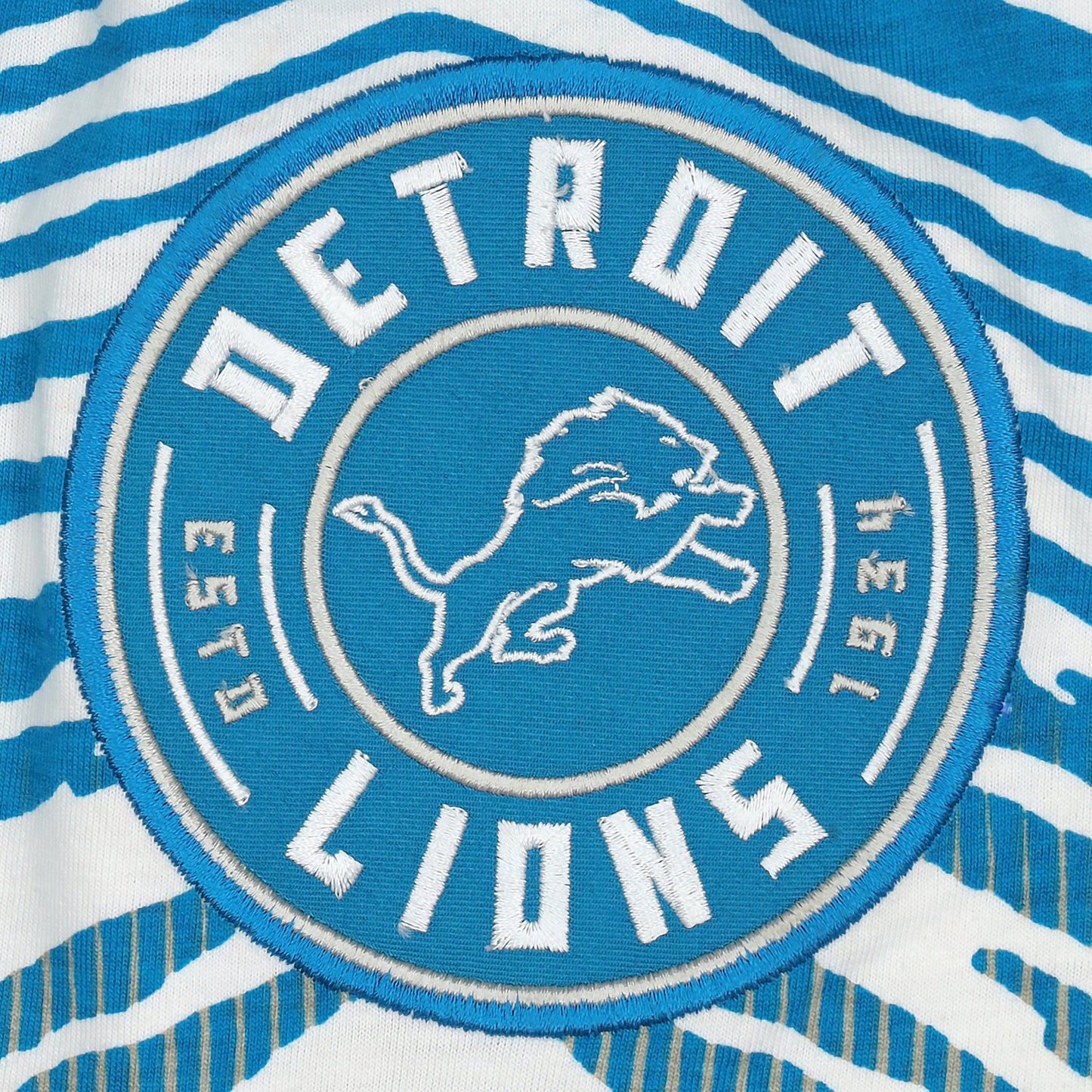 Zubaz NFL Adult Unisex Z88 Embroidered Zebra Ombre TMC Pants, Detroit Lions