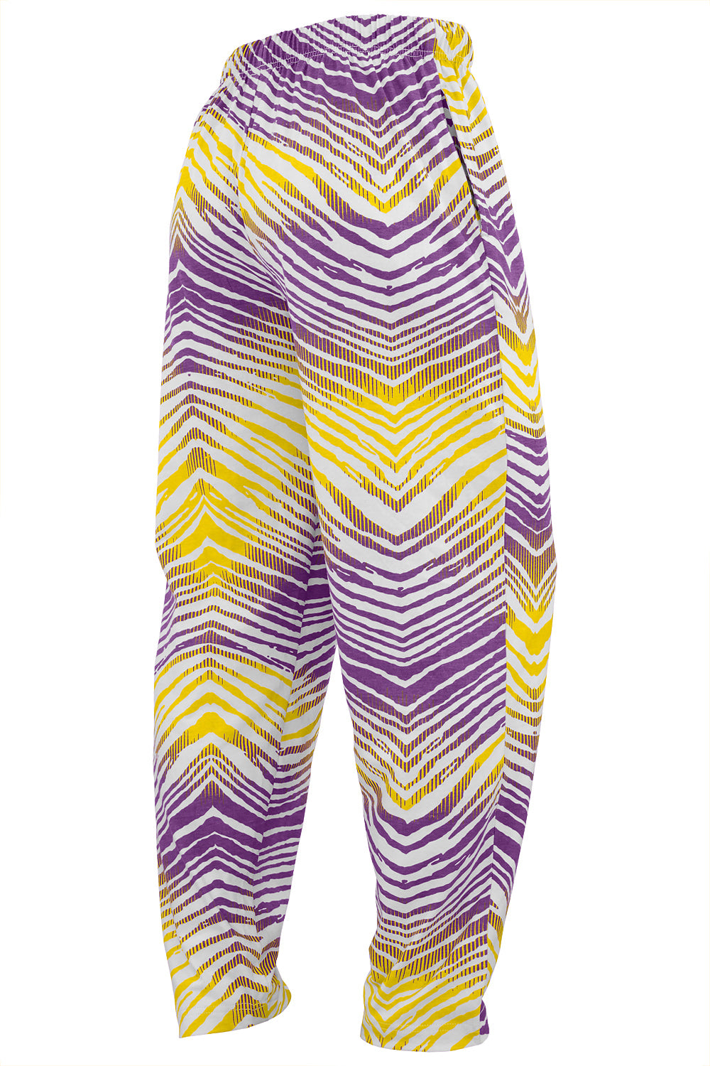 Zubaz NFL Adult Unisex Z88 Embroidered Zebra Ombre TMC Pants, Minnesota Vikings