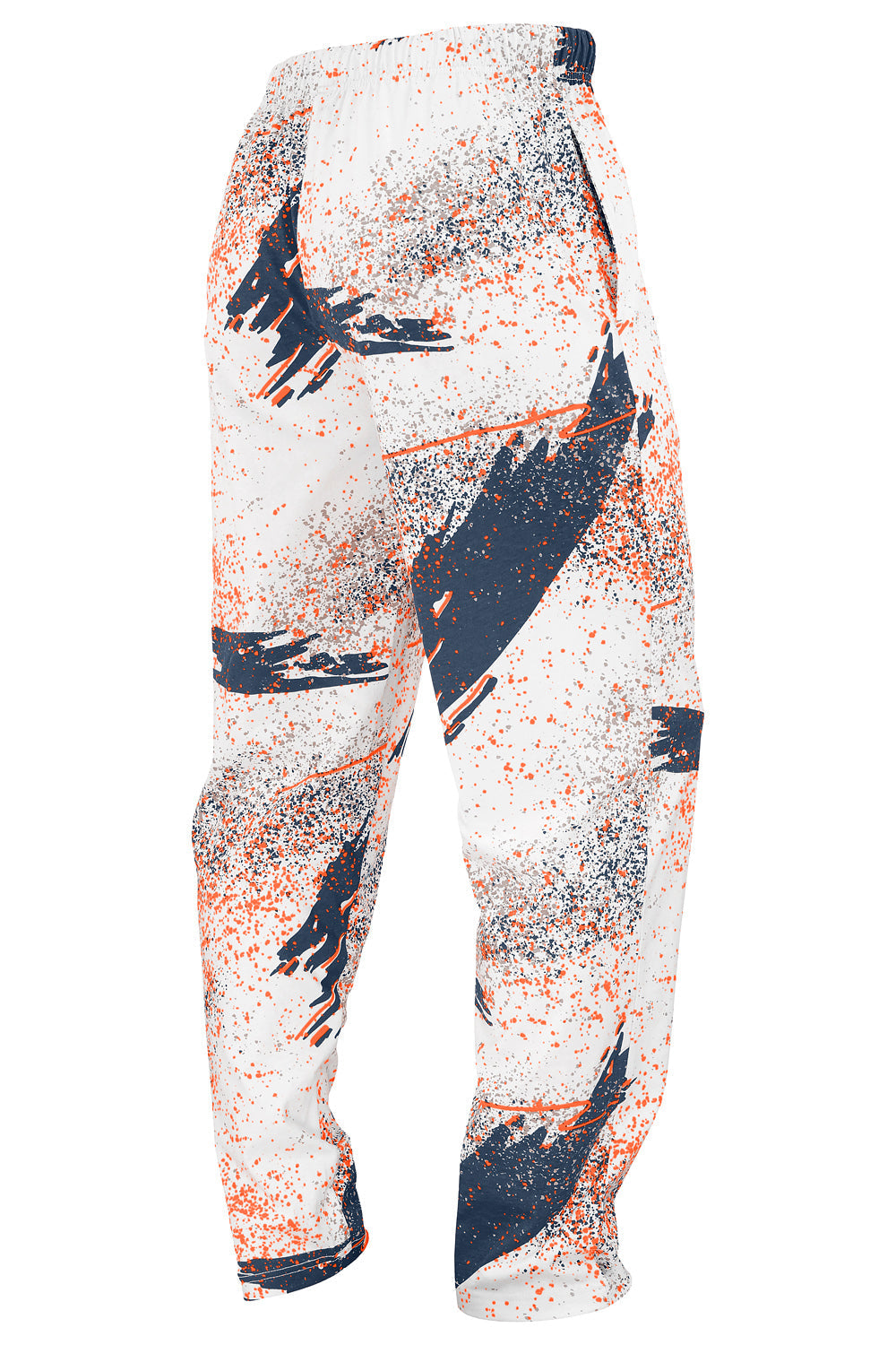 Zubaz NFL Adult Unisex Z88 Embroidered Confetti 3 Color Pants, Chicago Bears