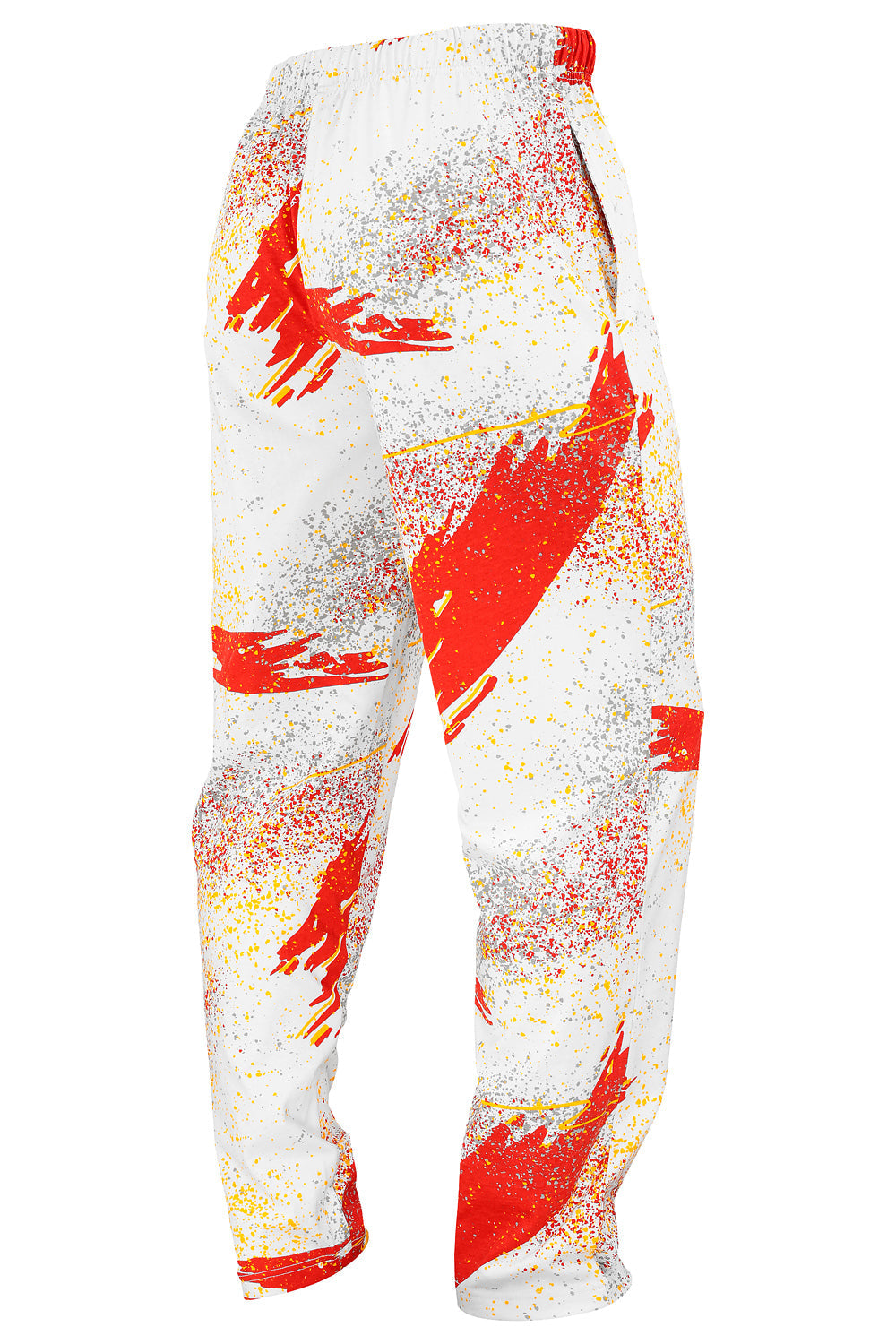Zubaz NFL Adult Unisex Z88 Embroidered Confetti 3 Color Pants, Kansas City Chiefs