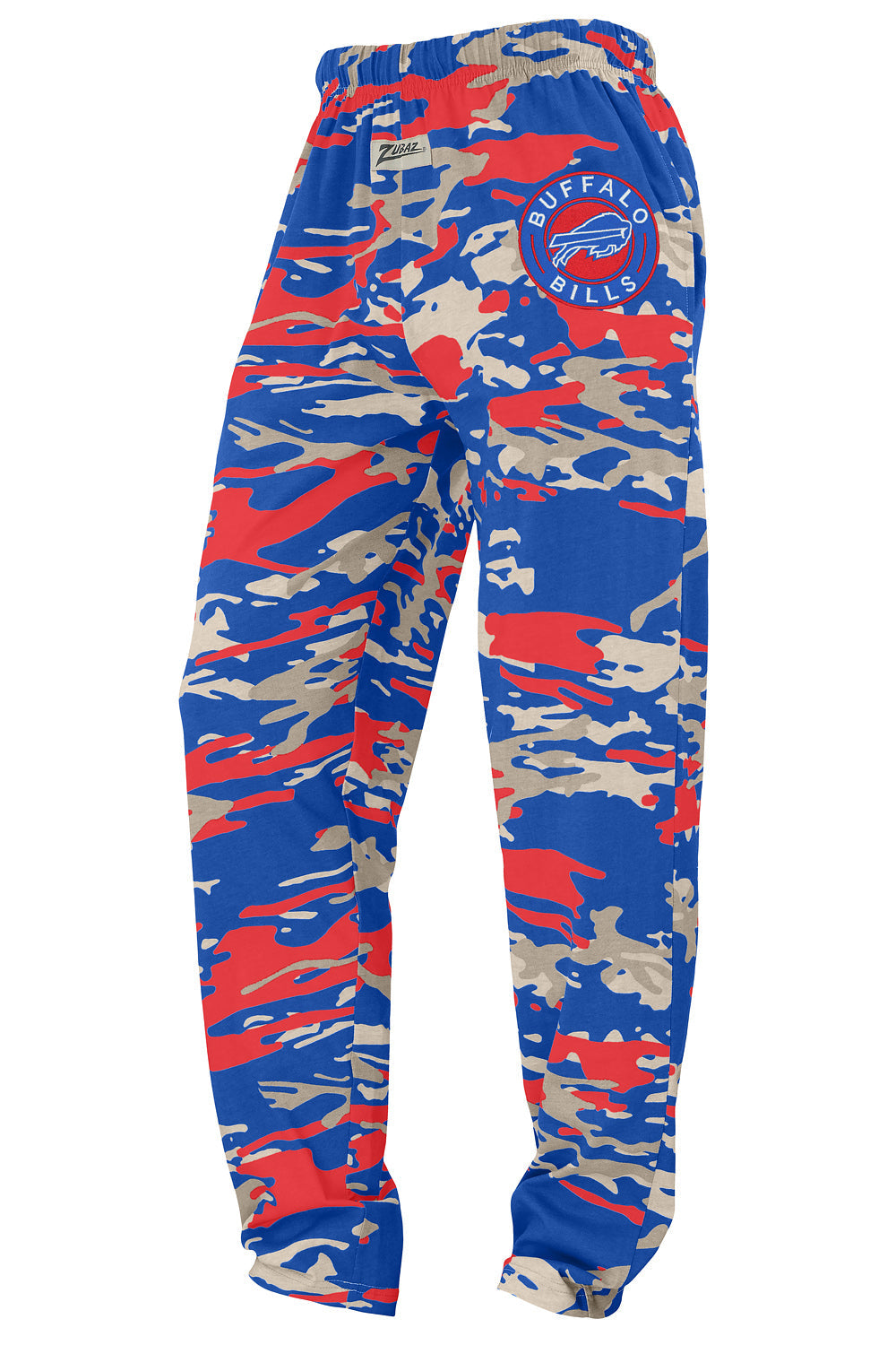 Zubaz NFL Adult Unisex Z88 Embroidered Alt Camo Pants, Buffalo Bills