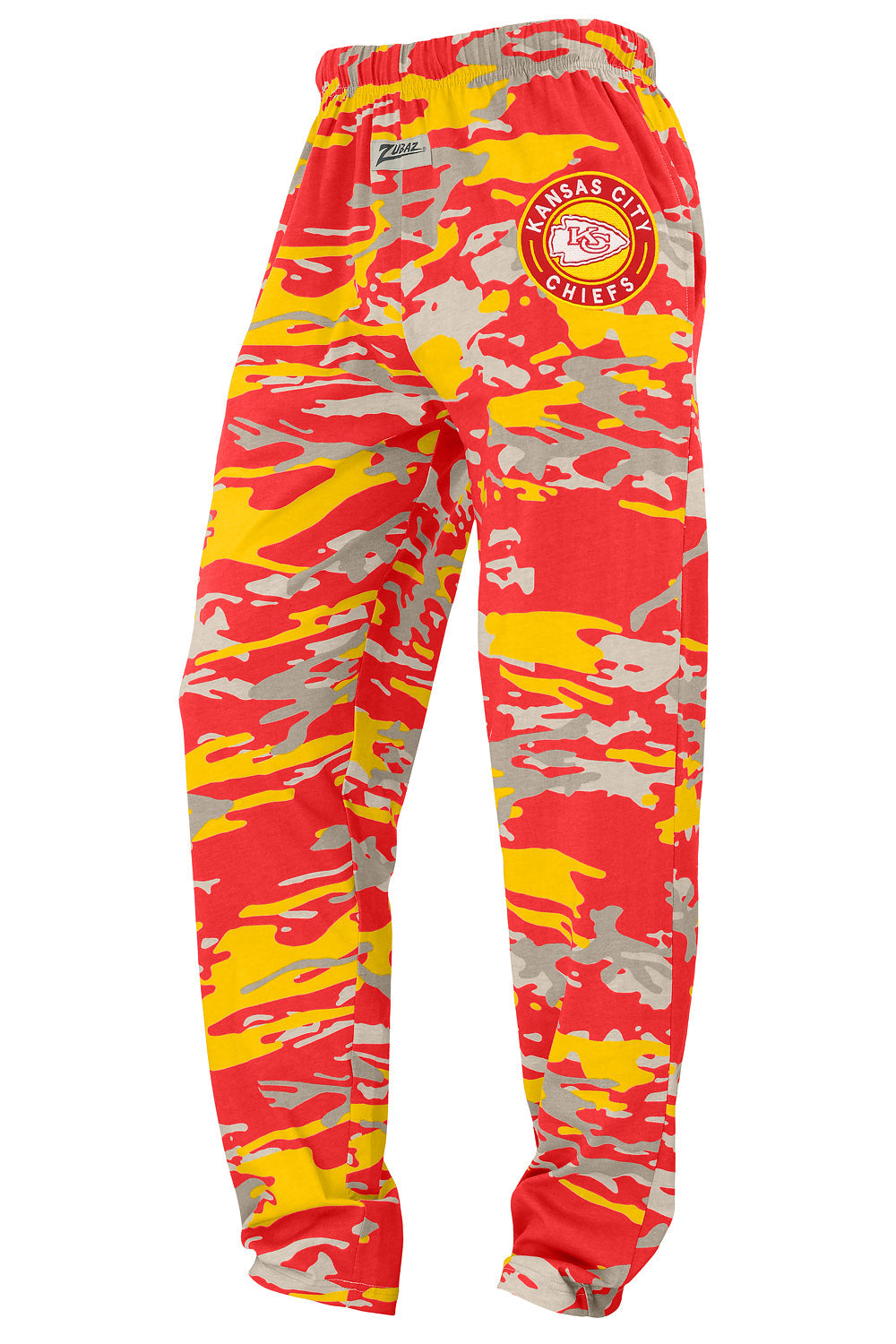 Zubaz NFL Adult Unisex Z88 Embroidered Alt Camo Pants, Kansas City Chiefs