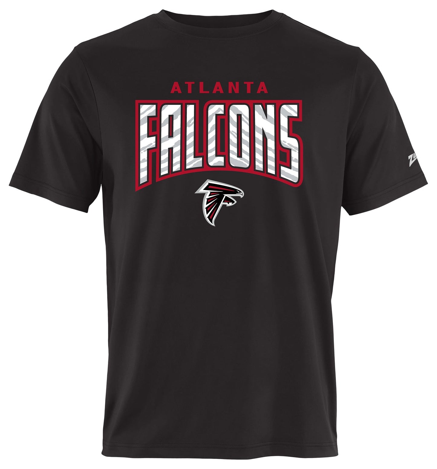 Zubaz NFL Men's Hail Mary Primary Team Color Short Sleeve T-Shirt, Atlanta Falcons