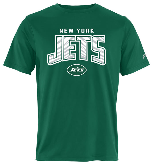 Zubaz NFL Men's Hail Mary Primary Team Color Short Sleeve T-Shirt, New York Jets