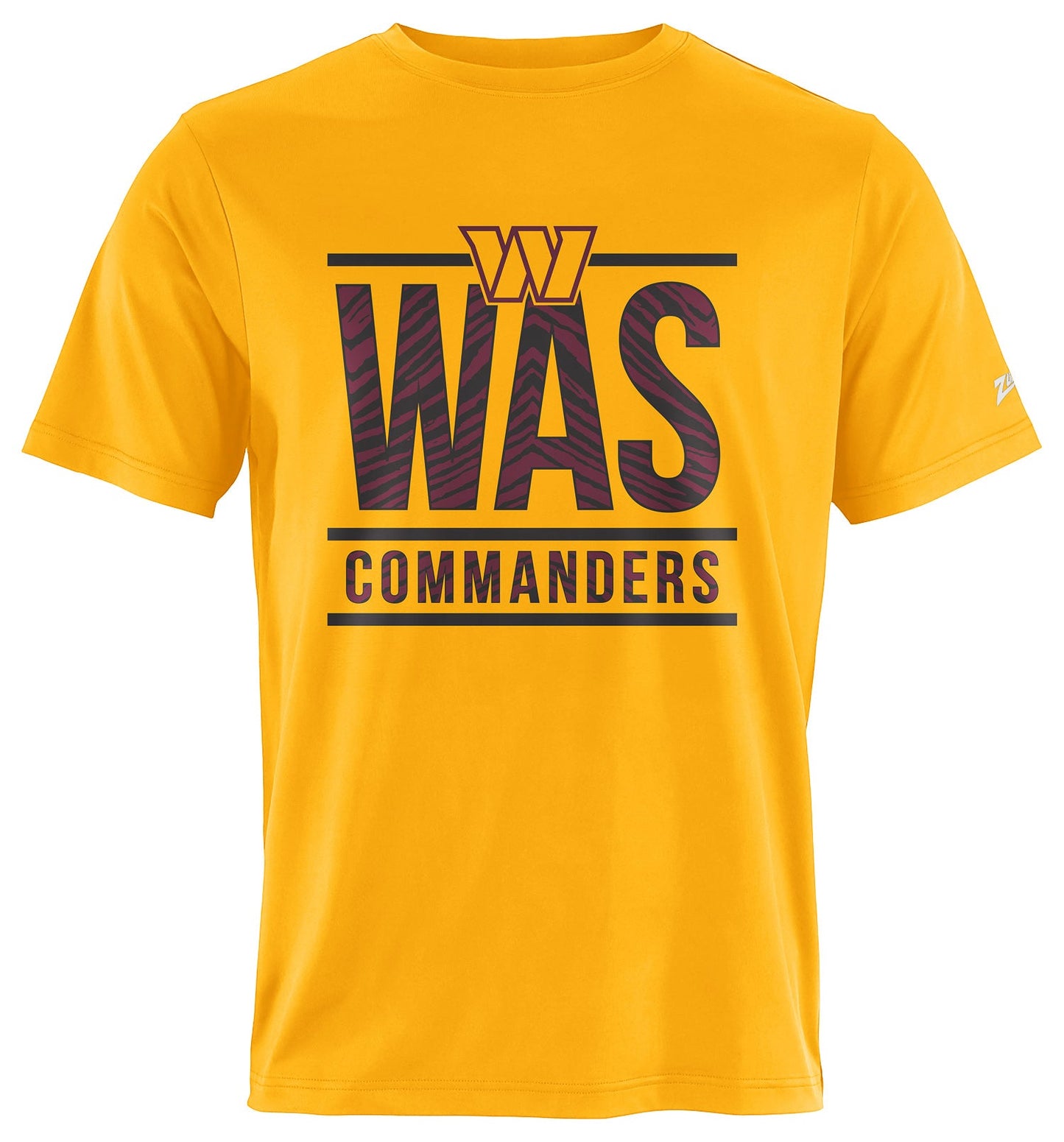 Zubaz NFL Men's Goal Line Alternate Color Short Sleeve T-Shirt, Washington Commanders