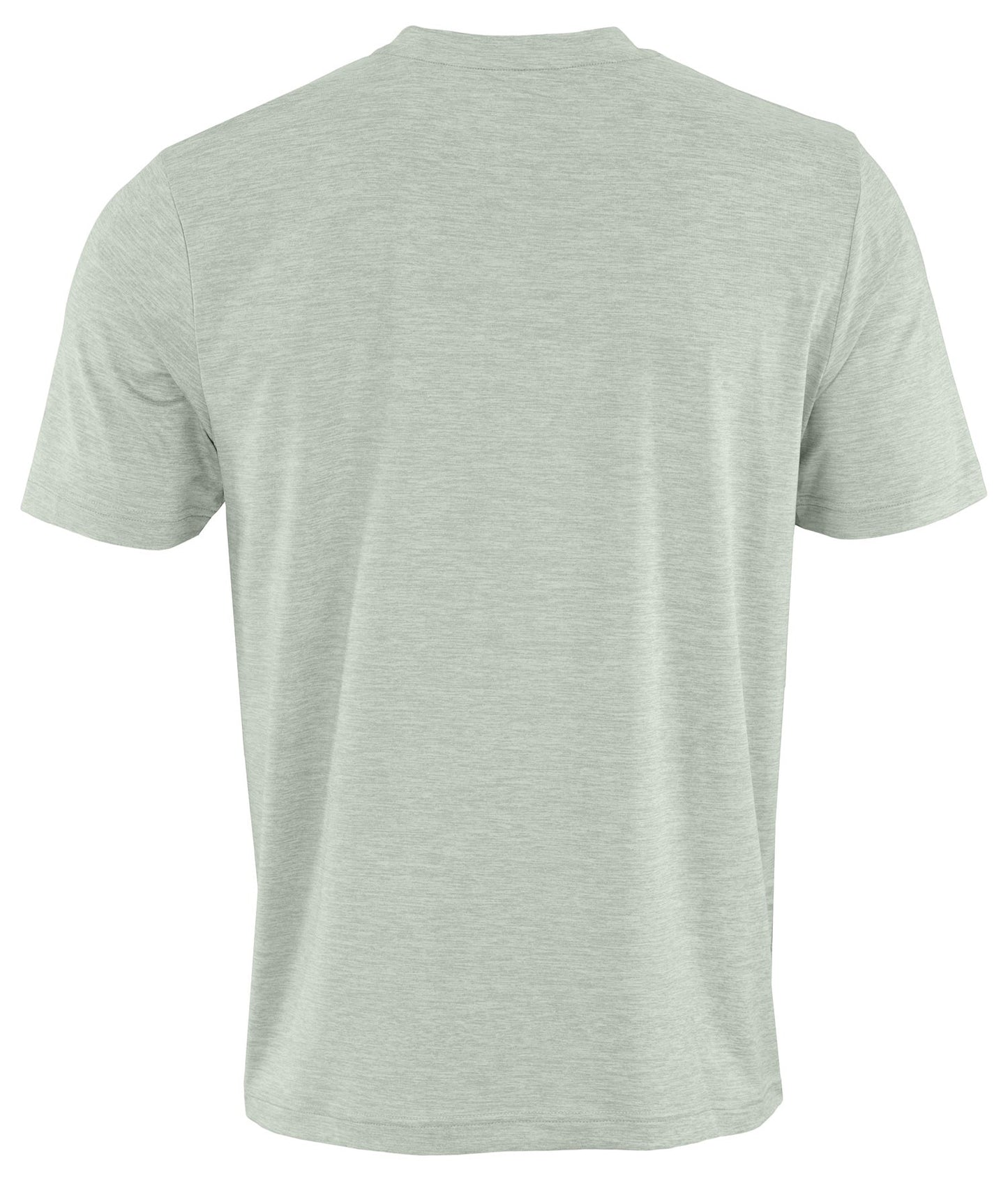 Zubaz NFL Men's Goal Line Heather Gray Short Sleeve T-Shirt, Denver Broncos