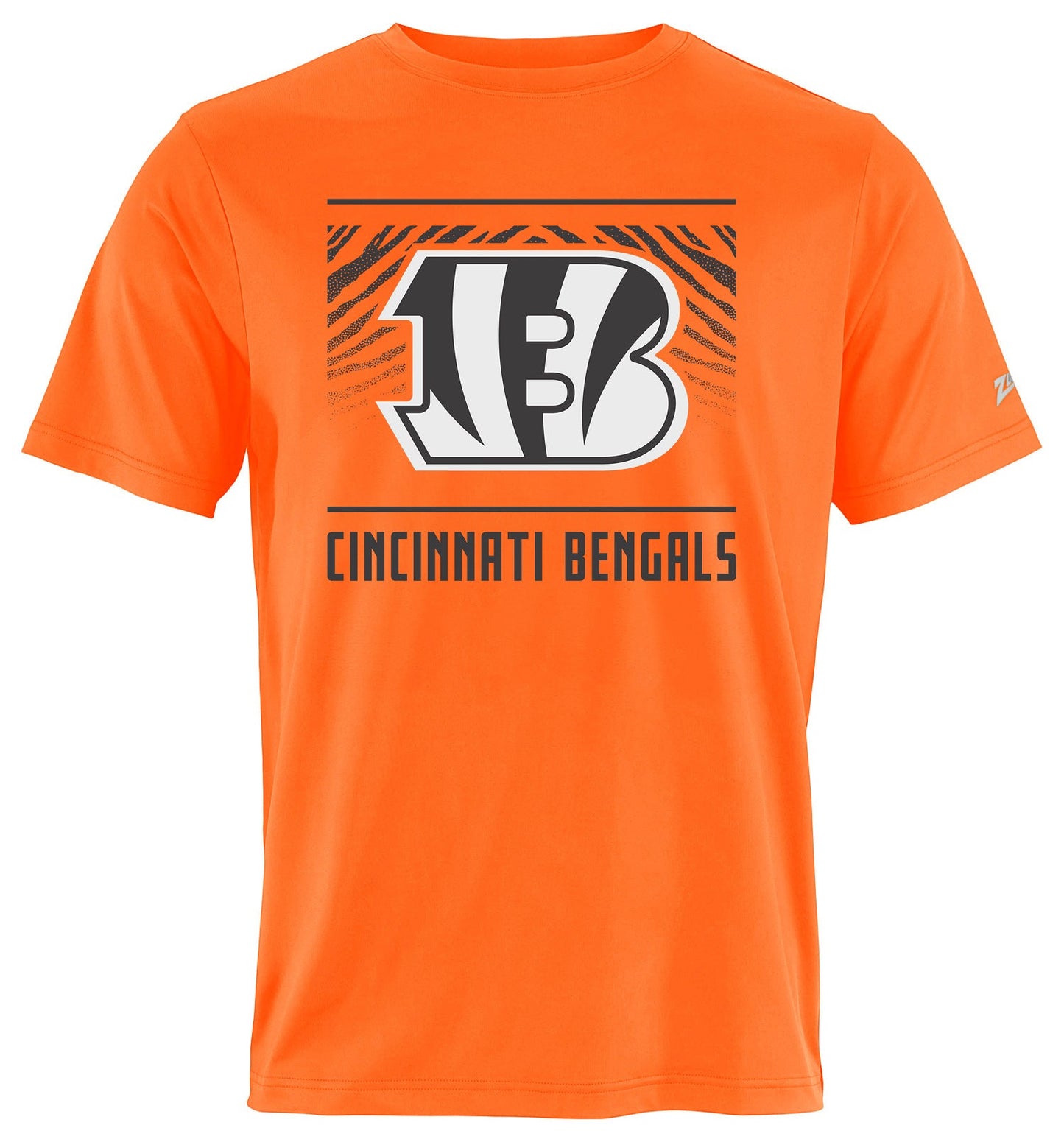 Zubaz NFL Men's Tunnel Alternate Color Short Sleeve T-Shirt, Cincinnati Bengals