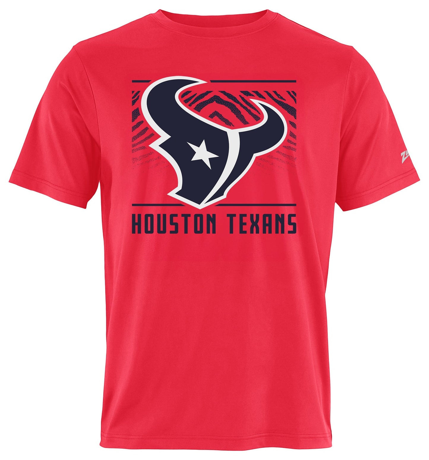 Zubaz NFL Men's Tunnel Alternate Color Short Sleeve T-Shirt, Houston Texans