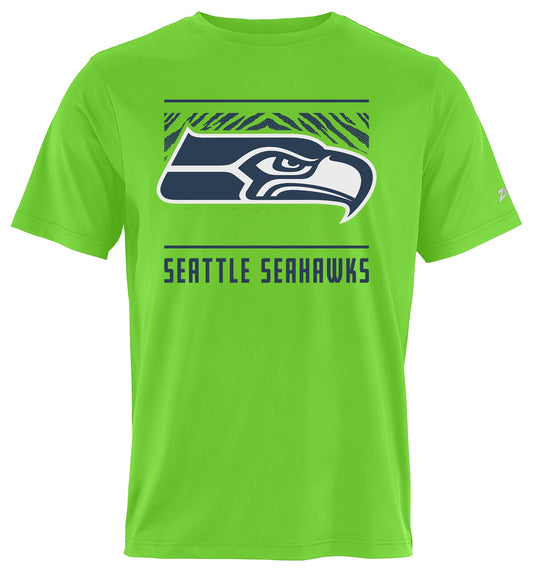 Zubaz NFL Men's Tunnel Alternate Color Short Sleeve T-Shirt, Seattle Seahawks